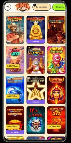 Vinyl Casino Bonus-Screenshots Deutschland