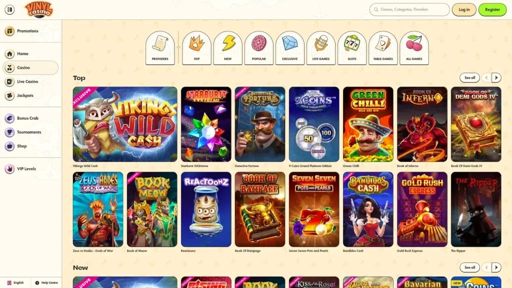 Vinyl Casino Spiele legal in Deutschland